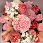 Blush Pink Flowers Candle Box - Image 3