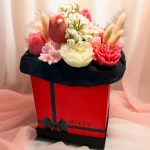 Blush Pink Flowers Candle Box