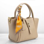 Casual Tote Women's Handbag Oat Color in Leather