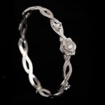 Chic Women's Bangle Rhodium Plated