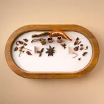 Citrus and Herbs Wooden Candle