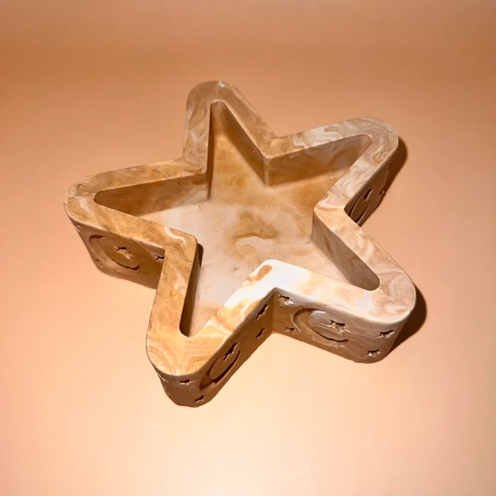 Decorative Jesmonite Sculpted Ramadan Star