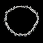 Eclipse Zircon Bracelet Plated in Rhodium - Image 2
