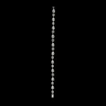 Eclipse Zircon Bracelet Plated in Rhodium