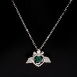 Emerald Beetle Necklace Radium Plated - Image 2