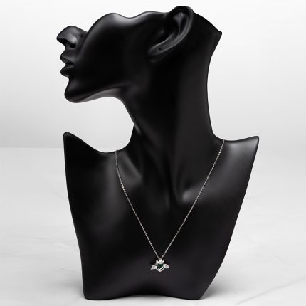 Emerald Beetle Necklace Radium Plated: