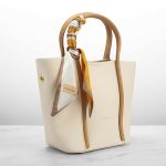 Fancy Tote Women's Handbag with Ribbon