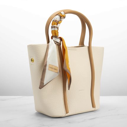 Fancy Tote Women's Handbag with Ribbon