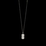 Fritillaria Paper Clip Necklace Radium Plated