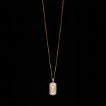 Fritillaria Paper Clip Necklace Gold Plated