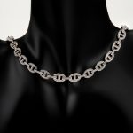 Luxury Evening Zircon Necklace Plated in Radium - Image 2