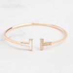 Modern Fritillaria Bangle Plated in 18K Gold