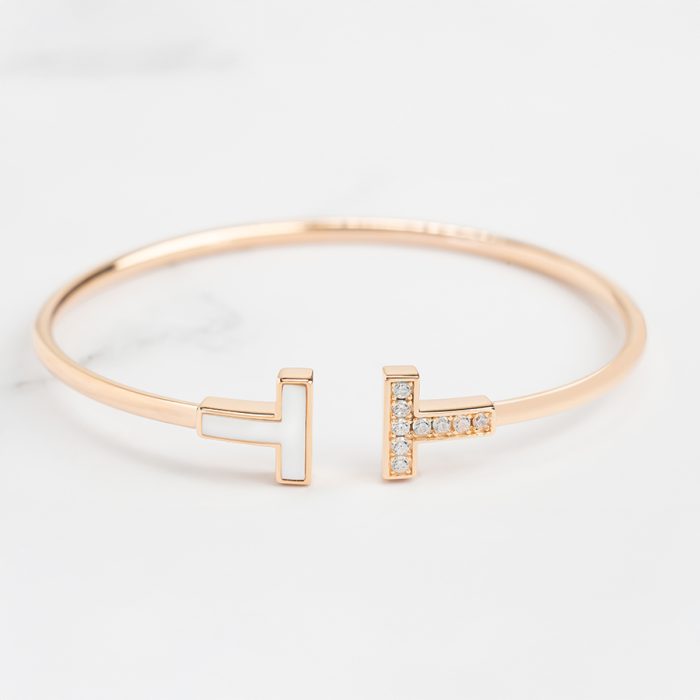 Modern Fritillaria Bangle Plated in 18K Gold - Image 1