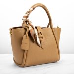 Premium Tote Women's Handbag Peanut Color in Leather
