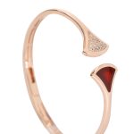 Red Cameo Grace Bangle 18K Gold Plated - Image 2