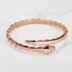 Serpent Bangle Plated in 18K Rose Gold