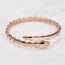 Serpent bangle plated in 18K Rose Gold