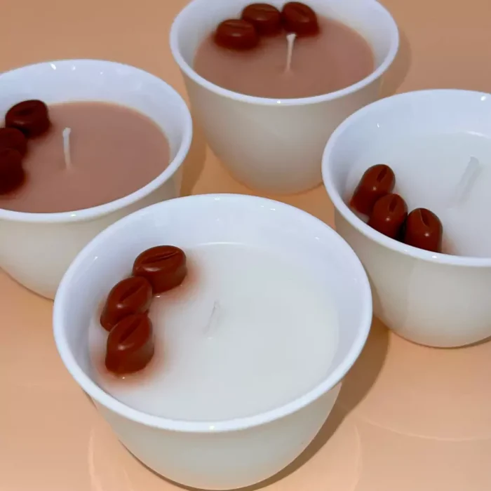 Set of 4 Arabic Coffee Cups Candles - Image 3