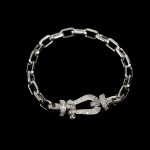 Stylish Horseshoe Lock Women's Bracelet Radium Plated - Image 3