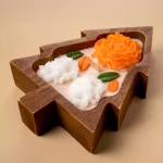 Tree & Flowers Wooden Candle - Image 4