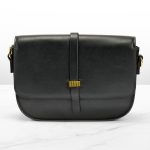 Trendy Pocket Handbag Black Color with Belt Design - Image 2