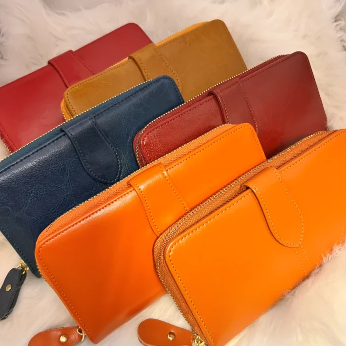 Elegant Wallet & Card Holder in Leather