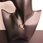 Tricolor Harmony Necklace & Earring Set - Image 2