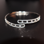 Twist Elegance Crystal Bangle & Ring Set - Image 3